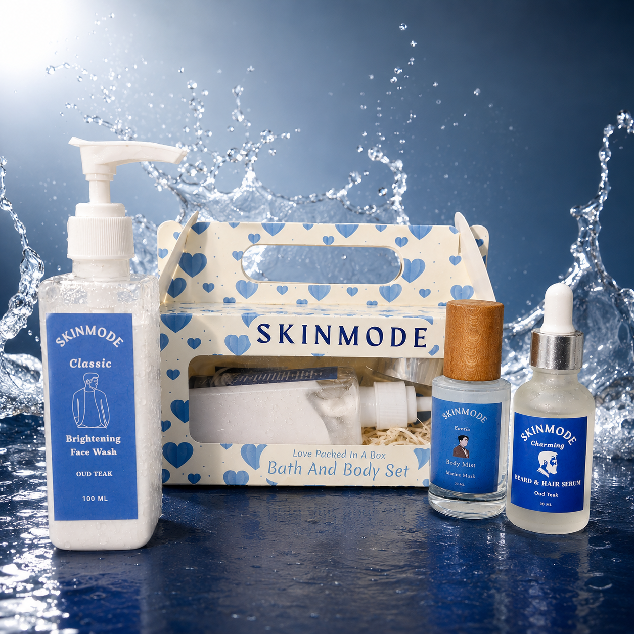 SKINMODE sophisticated bath and body set 